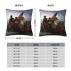 Washington Crossing The Delaware Square Pillowcase Polyester Linen Velvet Printed Zip Decor Pillow Case Sofa Seater Cushion Case