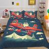 Christmas Printed Bed Cover King Size Polyester Home Textiles Teens Girl Cartoon Superior Bedroom Decor