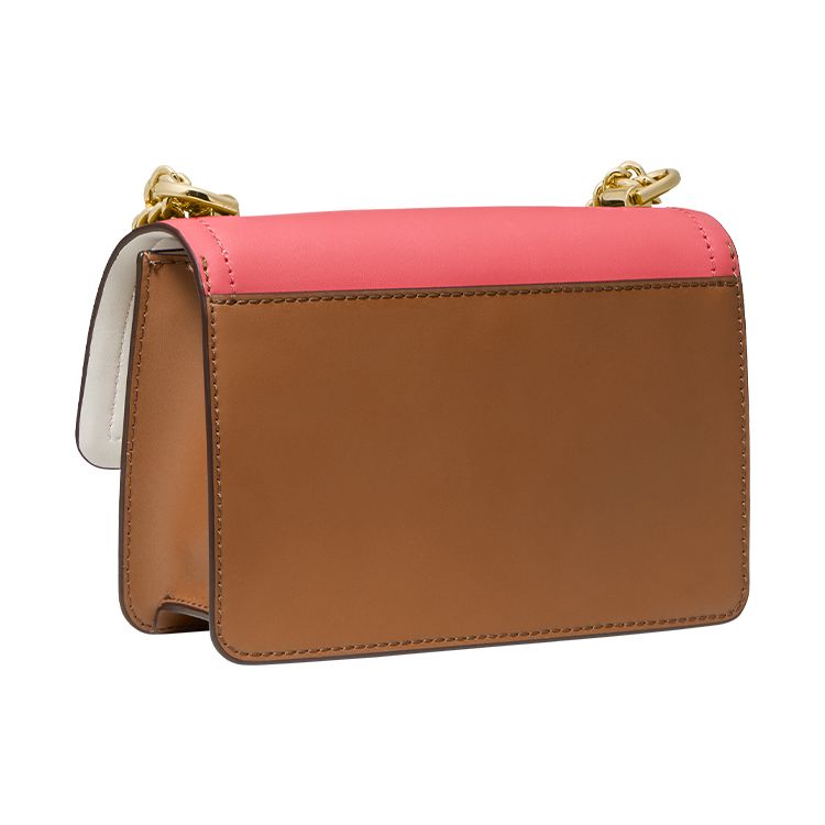 Michael Kors Heather Classic Color Block Commuter Logo Fashion Flap Leather Chain Envelope Crossbody Shoulder Mini Bag Women bags 32S2G7HC0T-680