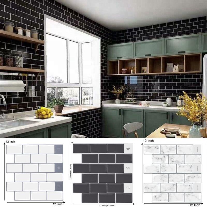 Vibrant 3d Self Adhesive Sticker Kitchen Tile Backsplash For Bathroom Wall Art