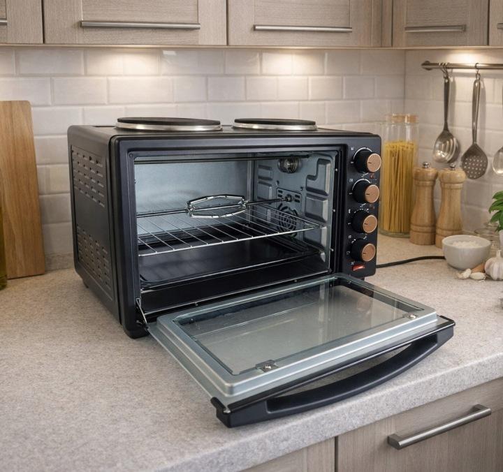 Mini Oven 30l Heating Plates Convection Rotisserie 3300w