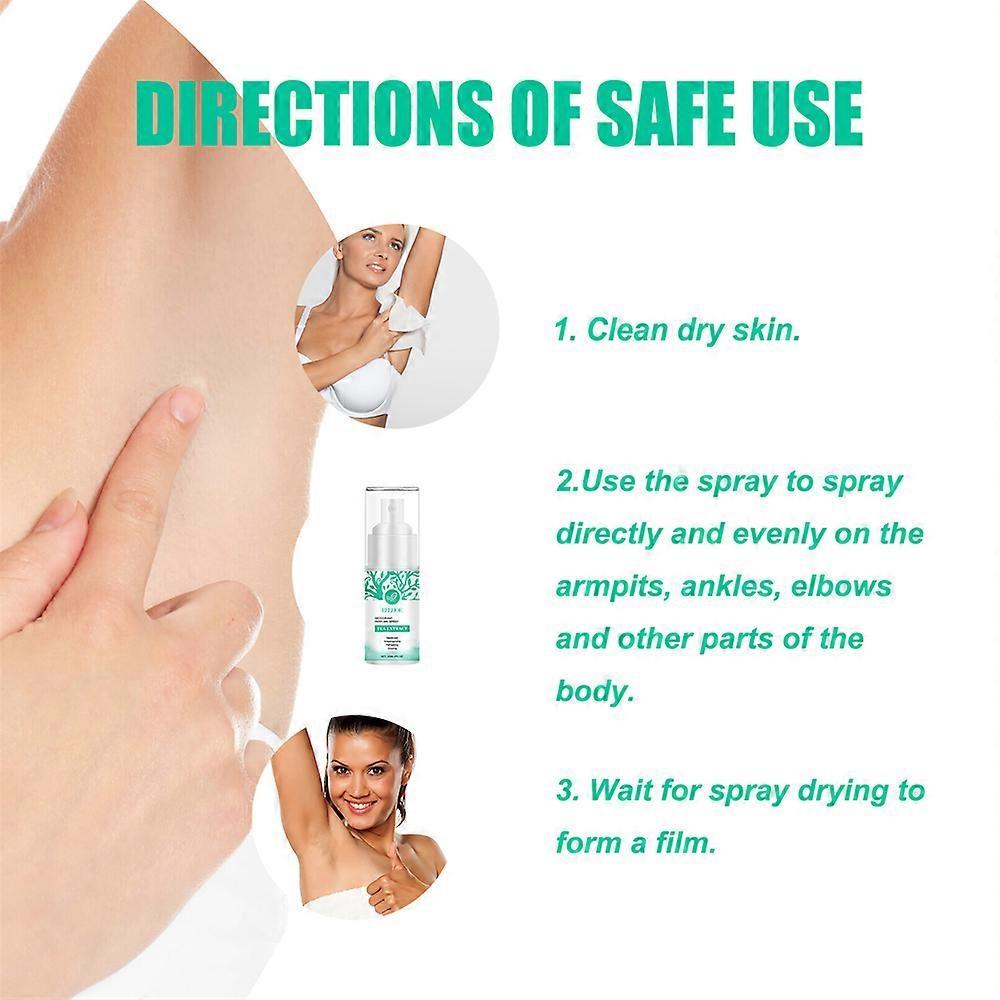 Green Tea Underarm Deodorant Spray, 30ml Green Tea Deodorant Prefume Spray, Aluminum Free Natural Deodorant for Women Men