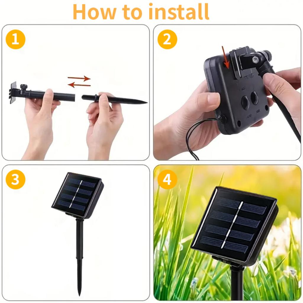 New Stylish and Beautiful Moroccan Ball Solar String Lights for Outdoor Garden Yard Decor - Perfect for Wedding Party Birthday -