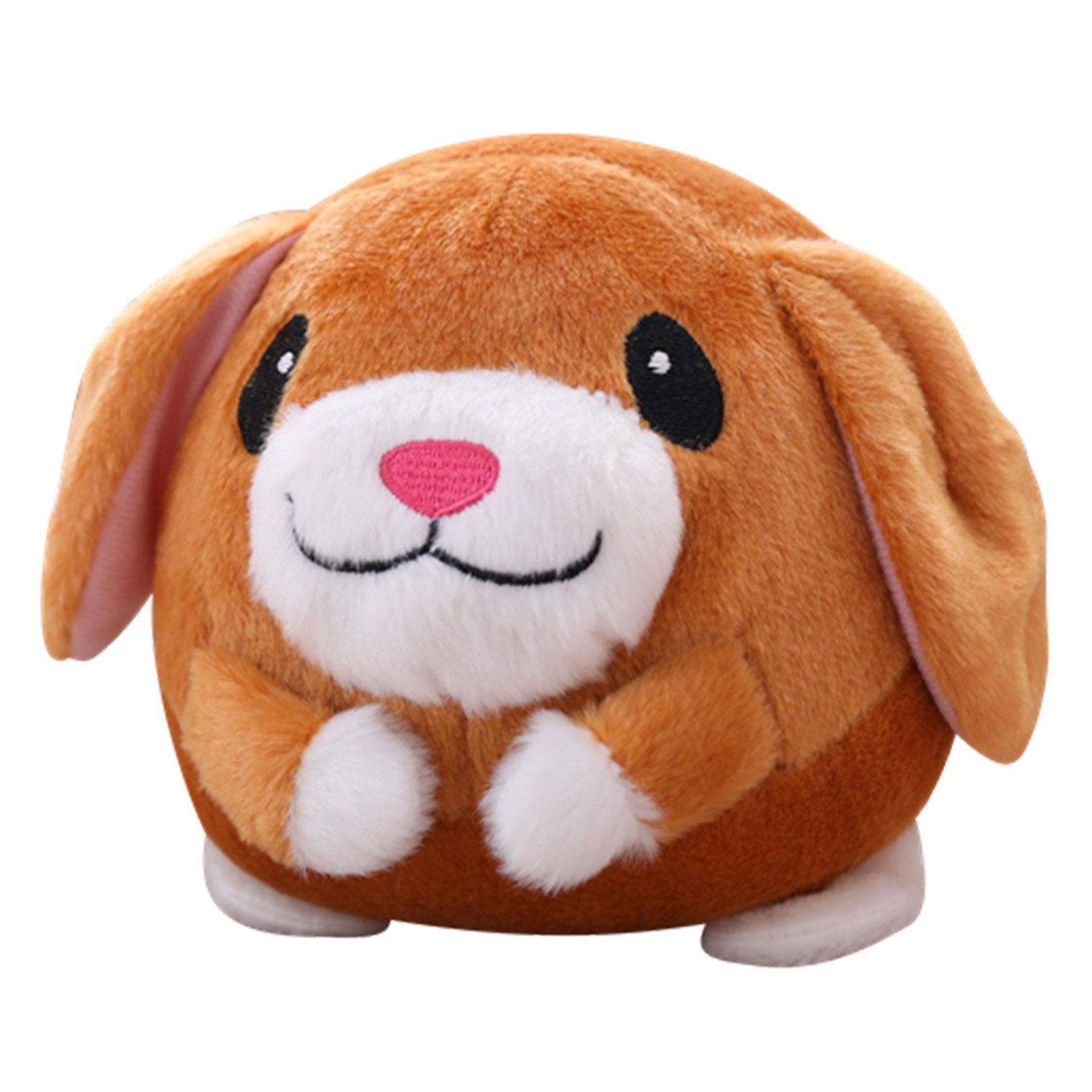 Kids Plush Toy Doll Interactive Dog Toys Active Moving Pet Plush Toy for Boredom Squeaky Dog Toys for Small Dogs Christmas Gift