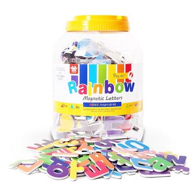 Ariatti Rainbow Magnetic Letter Puzzle Korean English Number Set of 5, Korean Popular Puzzles