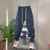 Winter Men's Thick Casual Pants Warm and Thickened Elastic Sports Fashion Trend Style Versatile Leggings
