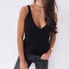 Women Sexy Deep V Neck Sleeveless Leopard Print Camisole Vest Blouse