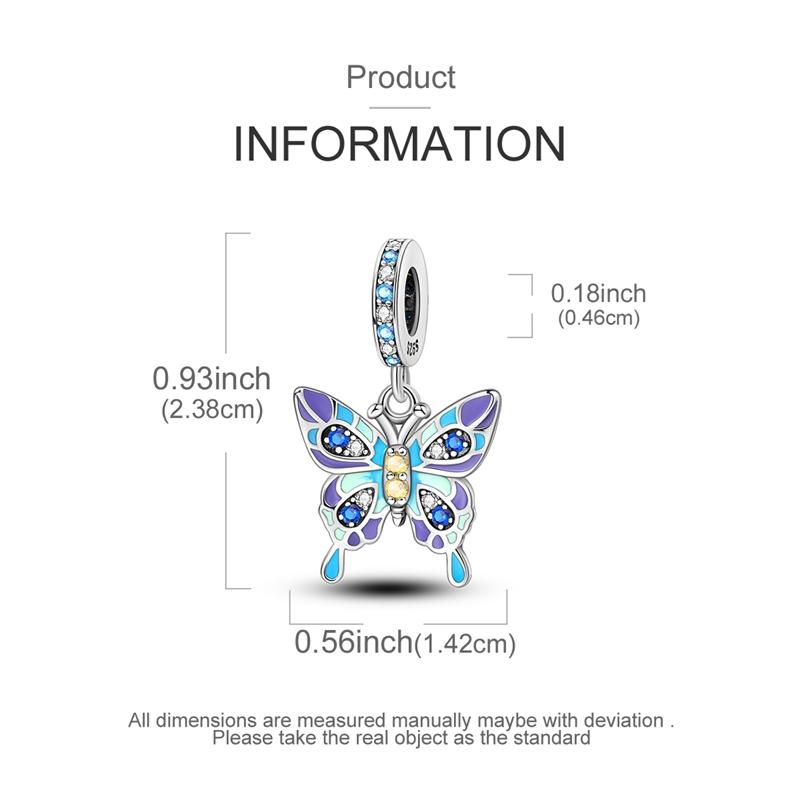 Charm 925 Silver Beads Pendant Magic Cube Butterfly Cat Dangle Fit Original Bracelet Necklace Charms Jewelry Gift