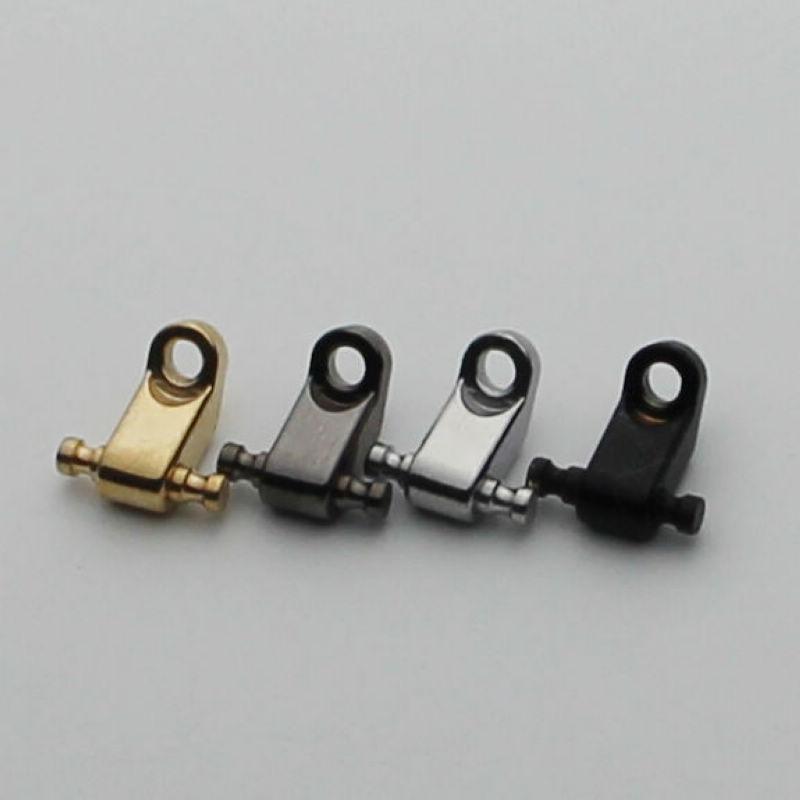 2 Pcs Electric Guitar Roller String Trees String Retainers Chromegoldblackbn
