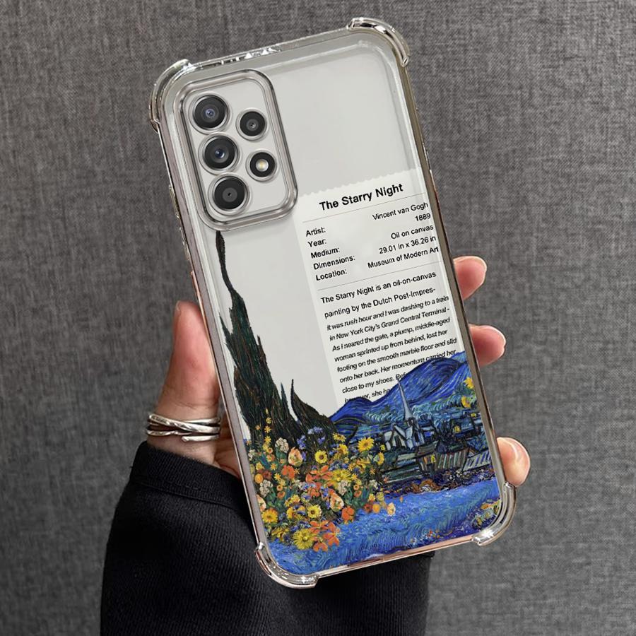 Van Gogh Art Case for Samsung Galaxy A15 A52 A17 A26 A13 A24 A33 A21s A25 A16 A35 A36 Soft Cover