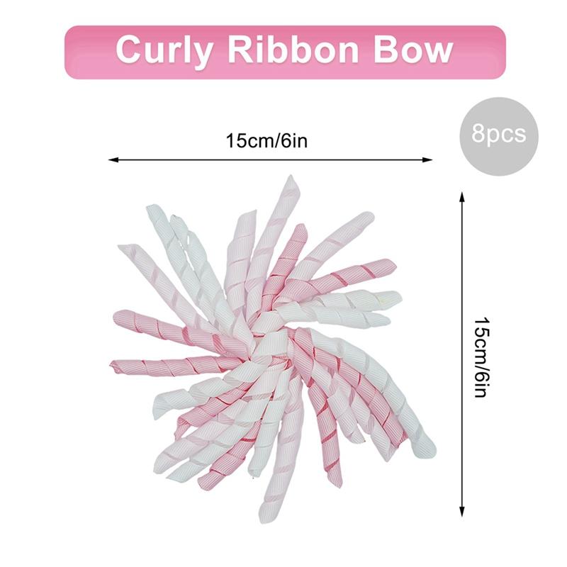 8pcs Self-adhesive Bow Roll Flower Gift Box Packaging Ribbon Holiday Decoration