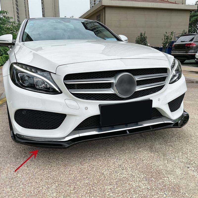 For Benz C Class AMG-Line W205 C43 C205 C200 C260 2014-2018 Car Front Bumper Splitter Spoiler Lip Diffuser Spoiler Bodykit