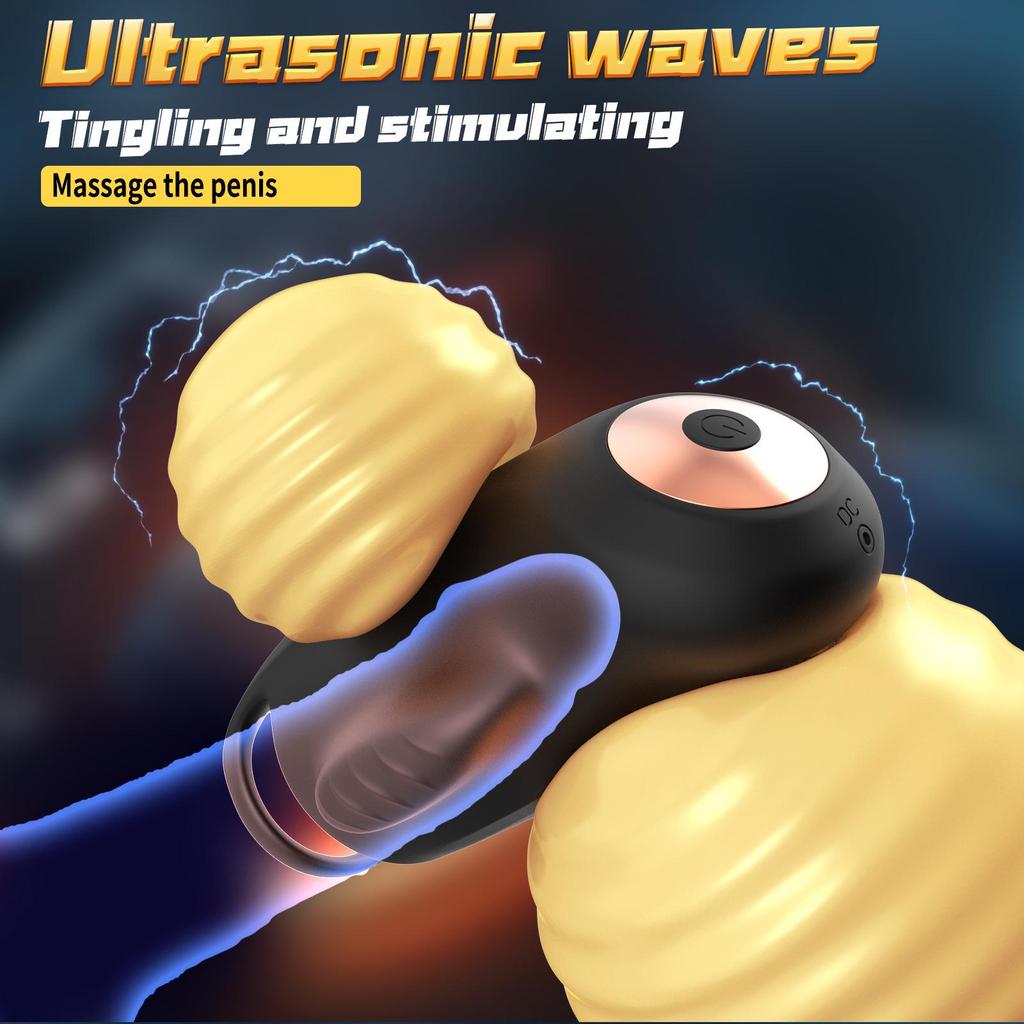Dual Vibration Remote Control Male Masturbator Cup