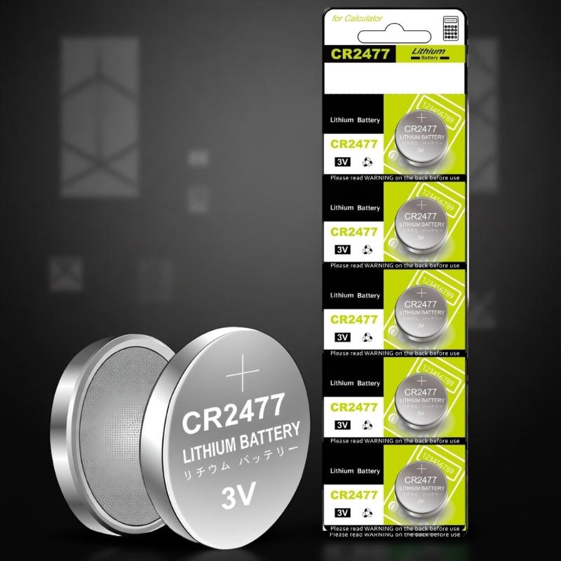 10/5Pcs CR2477 Button Cell Batteries High Performances 3V Power for Electronics Toys and Remote Controls Watches
