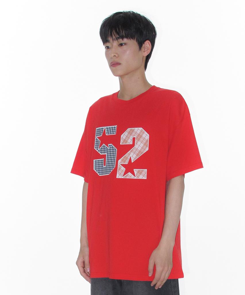 AMES-WORLDWIDE 52 Applique Tee Red