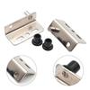 2pcs Pivot Hinges Silver Heavy Duty Concealed Shaft Door Hinges With Bushing For Wooden Doors Cabinets Door Hardware