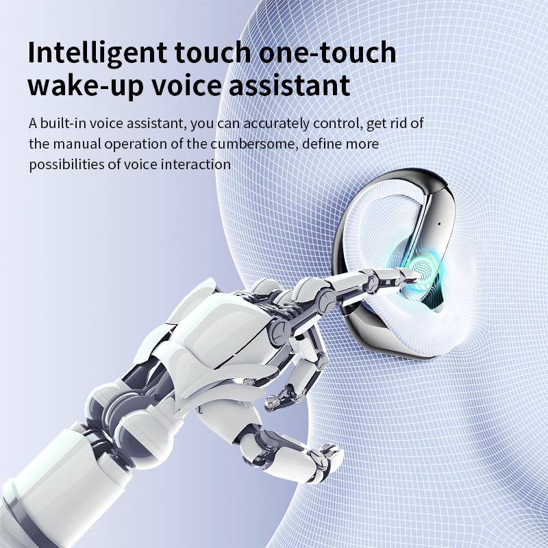 AI Translator Earbuds Bluetooth 5.4 Earphones Waterproof Wireless Headphones with ENC Noise Cancelling Mic For Sports Workout Gym Translation Headset