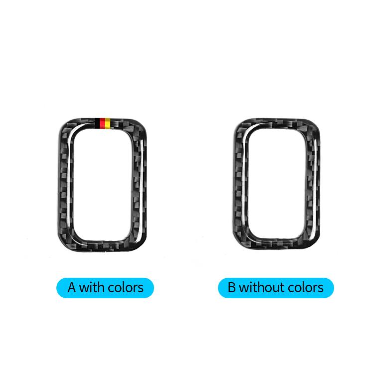 For Mercedes Benz W205 C180 C200 C300 C Class 2017-2025 Carbon Fiber Car Interior Rear Trunk Switch Button Trim Frame Stickers