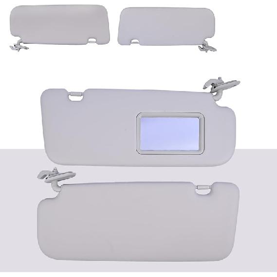 Driver Side Sun Visor Fit For Hyundai Accent 1E 2011 2012 2013 2014 2015 Replace 85210-1R000 Front Left | Sun Protection Shade | Gray