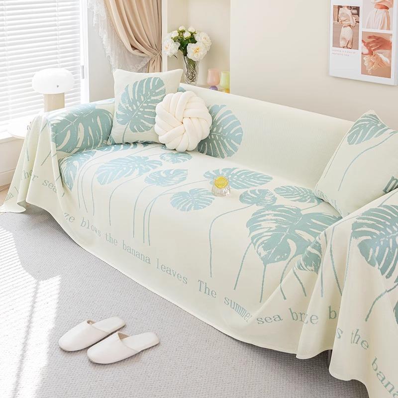Summer Sofa Towel Full Cover Cloth Ins Style One-Piece Sofa Cushion Non-Stick Wool Summer Ice Silk Sofa Cover Towel