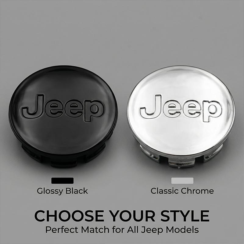 4Pcs 56mm Car Wheel Center Caps Hub Cap Covers Emblem For Jeep Renegade Wrangler JK Grand Cherokee WJ XJ Willys Compass Command AKZ1