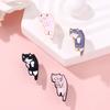Cat Unique Siamese Themed Alloy Brooch Pin Fun Decorative Accessory For Clothing Bags And