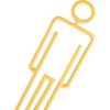 Acrylic Adhesive Backed Men's and Women's Bathroom Sign, Bathroom Door Signs, Restroom Signs for Business,Bathroom Signage (Golden)