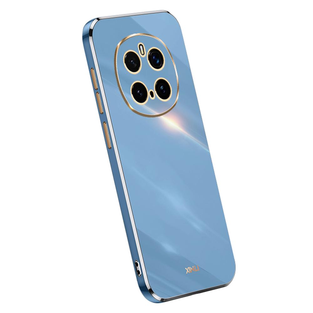 

For Honor Magic7 Pro 5G Case TPU Phone Cover with Electroplating Frame Blue