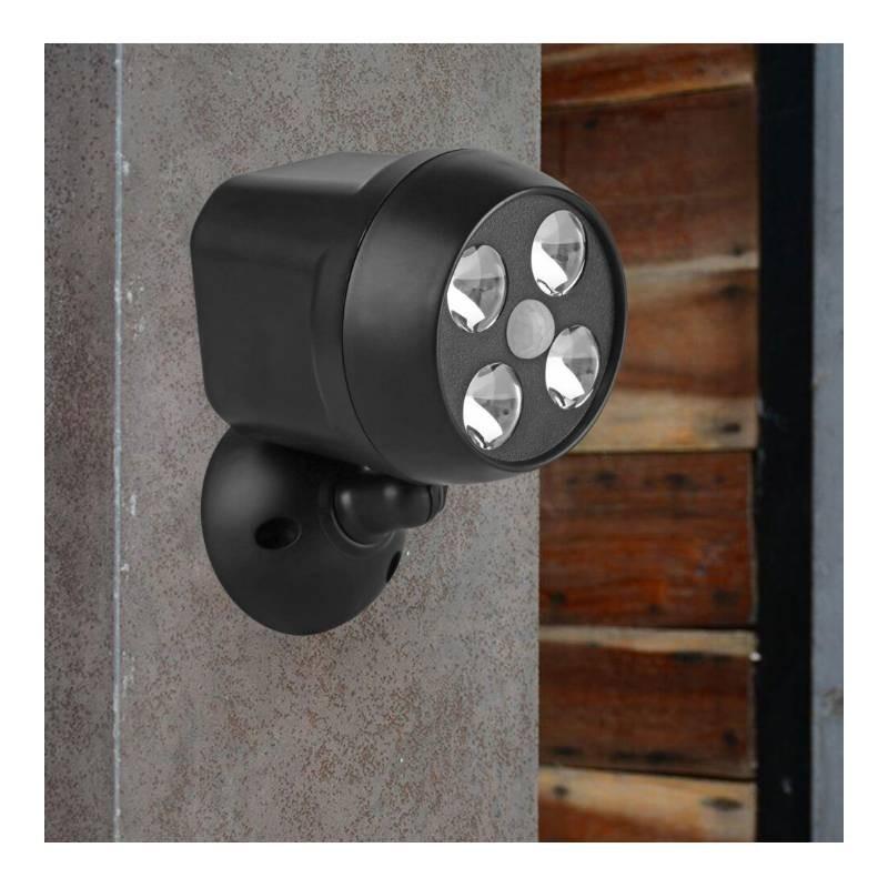 Lumen Outdoor 600 Led Security Light Powered Wireless Motion Sensor Light Black