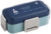 Skater (skater) Fluffy-filling Dome-shaped Lid 2-tier Bento Box 600ml Akiko Obuchi Made in Japan PFLW4AG-A