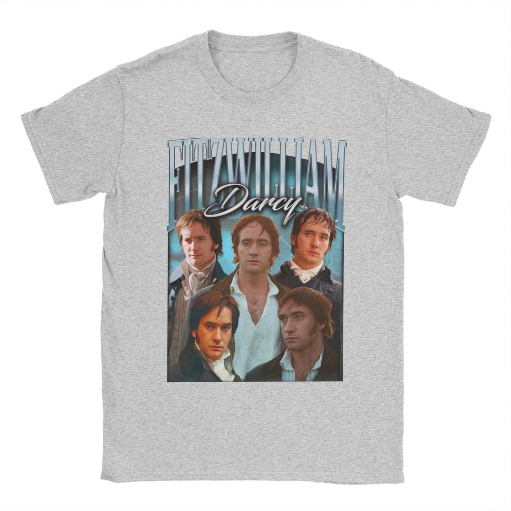 Vintage 90s Fitzwilliam Darcy Pride And Prejudice Men T Shirt Funny Tees O Neck T-Shirt Cotton Graphic Printed Clothes