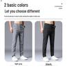 Men's Casual Plaid Elastic Trousers - Korean Style