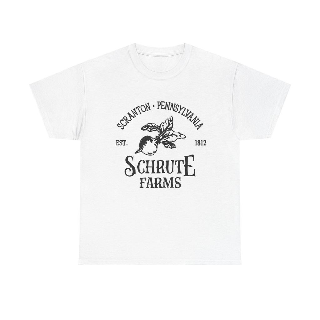 Schrute Farms Grafik T-Shirt The Office Unisex Schweres Baumwoll-T-Shirt