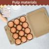 20/30Pcs Egg Boxes Cardboard for 12 Eggs, 1/2 Dozen Pulp Egg Cartons, Recyclable and Biodegradable Egg Trays for Home Kitchen