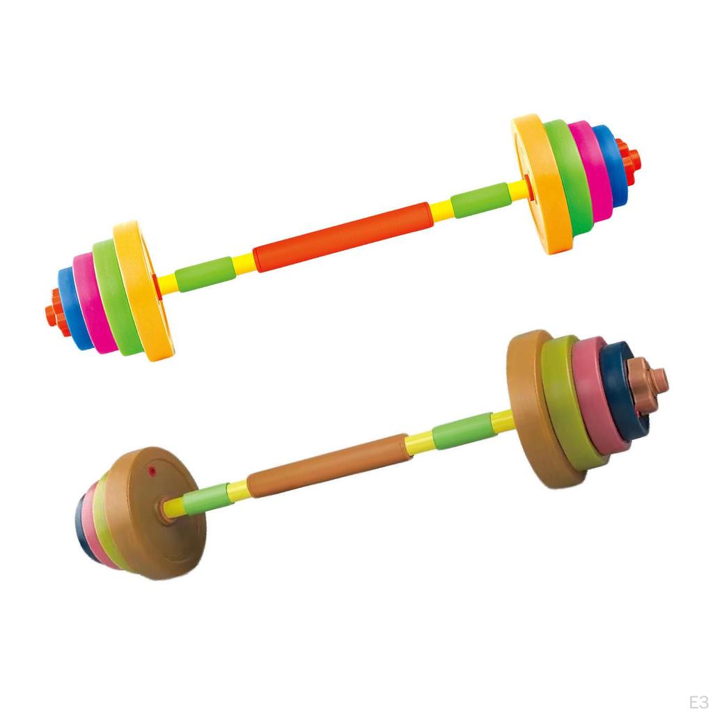 Children's Adjustable Weight Barbell Toy for Home Fitness