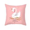 Pink Feather Pillowcase Gold Decorative Sofa Cushion Case Bed Pillow Cover Home Decor Car Cushion Cover Cute Pillow Case 45*45cm