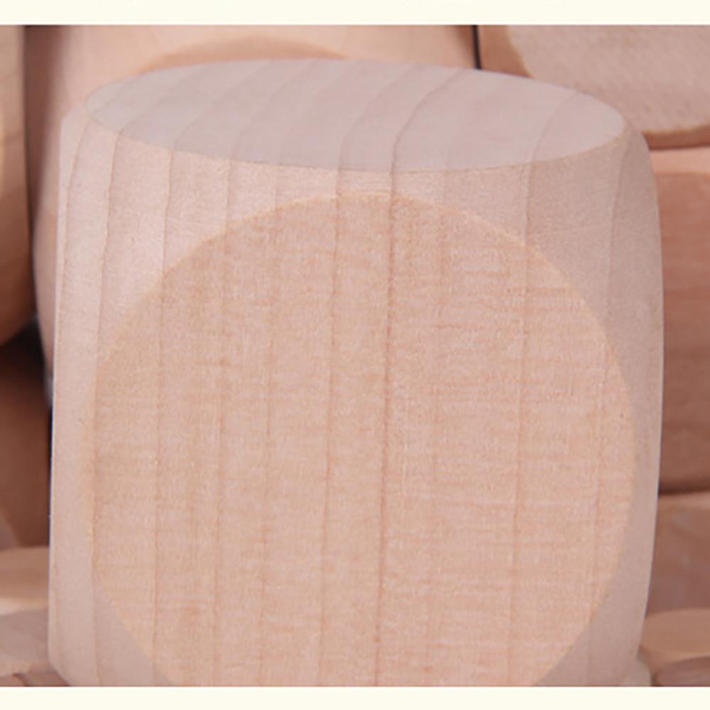 Kid Toys Board Game D6 Dice Family Printing Engraving Blank Dice Wood Dice Wood Cube Dices 6 Sided