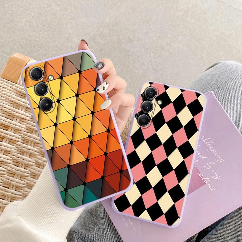 Kare Çiçek Yumuşak Silikon Kılıf Xiaomi Redmi Note 13 Pro 13C 14 Samsung A35 A55 M35 S24 Huawei Honor 200 iPhone Kamera Koruyucu Darbeye Dayanıklı Kılıf