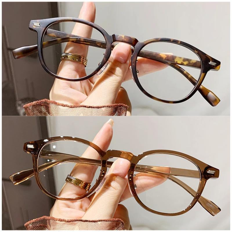 Retro Small Round Reading Glasses Anti-blue Light Eyewear for Women Fashionable Personalized Glasses New in