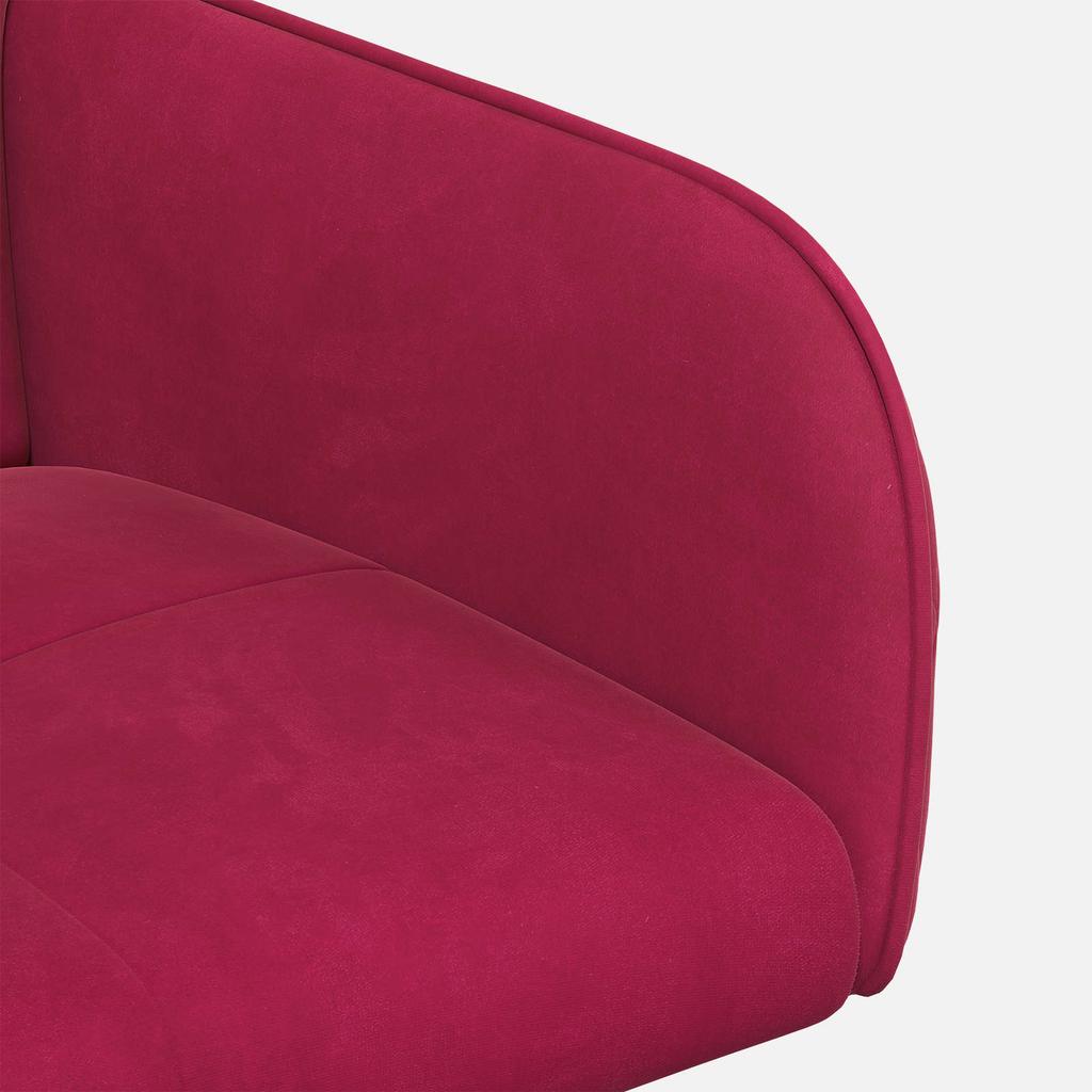 Dining Chairs 2 Pcs Velvet Wine Red 59 X 56.5 X 86 Cm