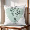 Simple Plant Cushion Cover Natural Linen Organic Fabric DoubleSided Printing Couch Pillow Covers Home Decor
