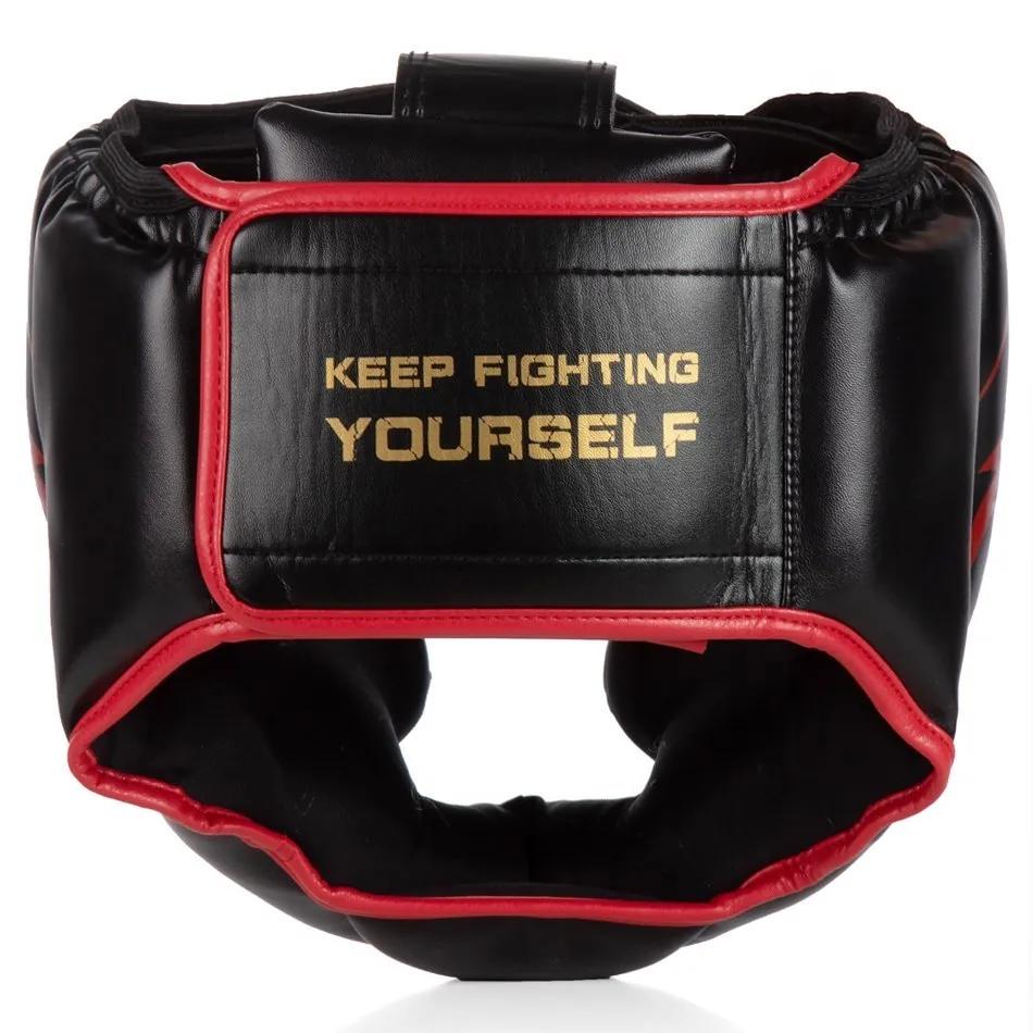 Kick Boxing Helmet Men Women PU Karate Muay Thai Guantes De Boxeo Free Fight MMA Sanda Training Adult Kid Equipment