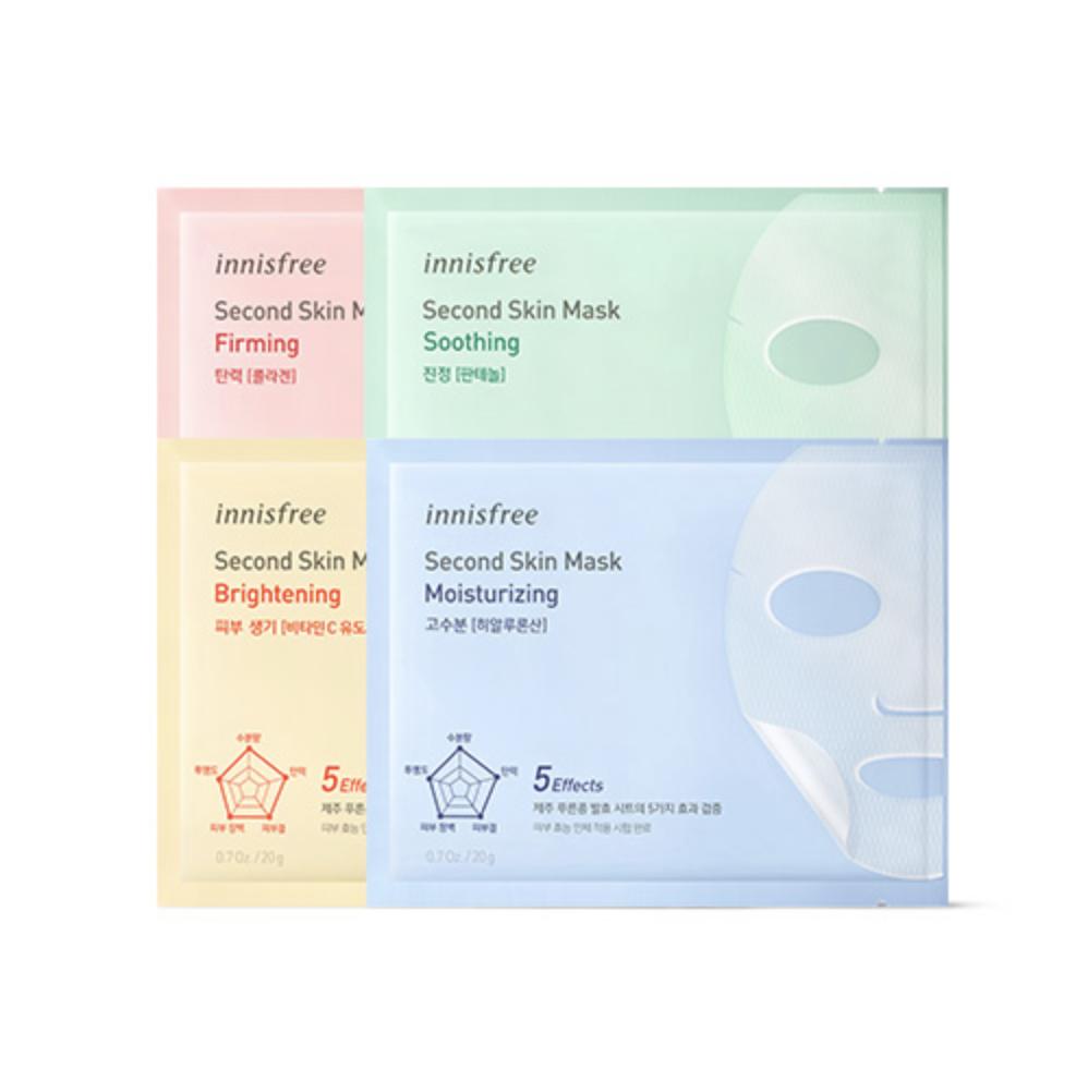 

Innisfree Second Skin Mask 20 г* 4 шт. (3 типа)