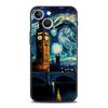 Van Gogh Starry Night Style World Landmark Illustration Phone Case for iPhone 17 16 15 14 13 12 11 Series Pro Max Plus