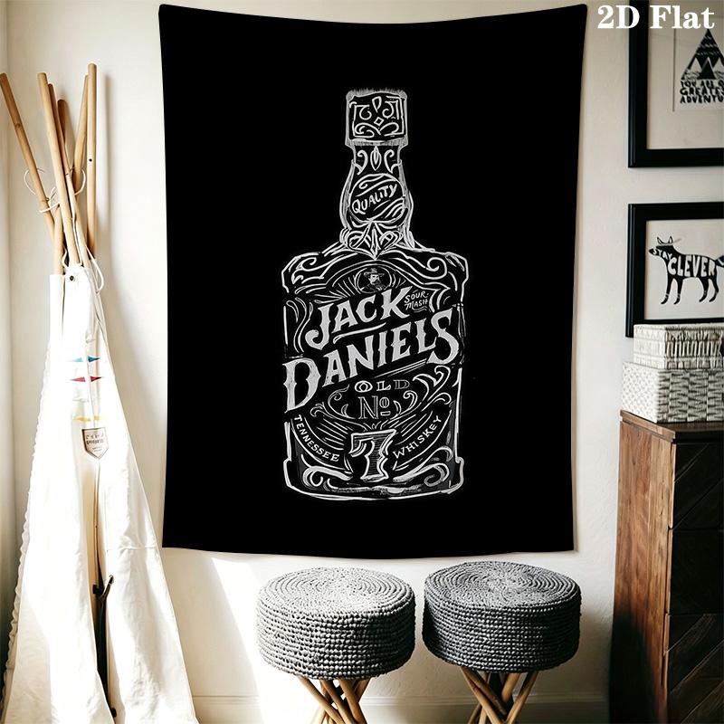 Jack Daniel'S Timeless Tennessee Whiskey Tapestry Fashion Print Background Cloth Wall Covering Decoration Work Of Art Wall Decoration