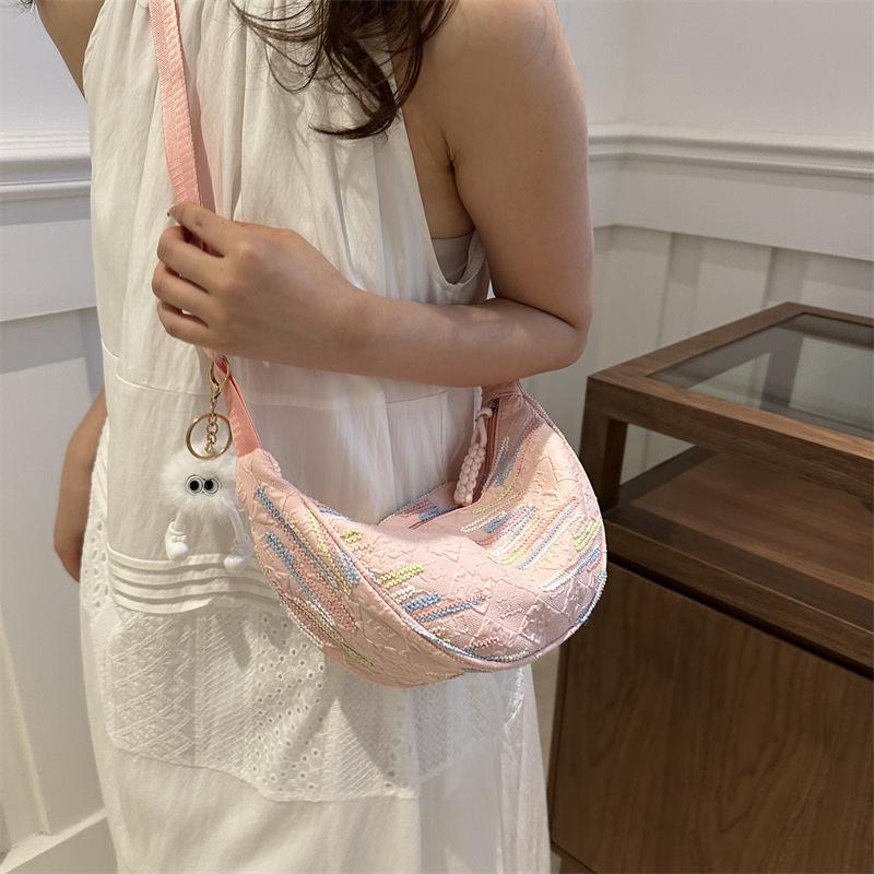 Fashionable and Personalized Summer New Style Student Commuting Dumpling Bag Korean Version of Beautiful Single Shoulder Crossbody Small Bag