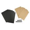 Kraft Card + Black Envelope 8 Pieces + 2 Markers