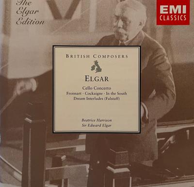 CD SIR EDWARD ELGAR, BEATRICE HARRISON - Cello Concerto / Concert Overtures 724356729827 EMI Classics Japan Classical Used