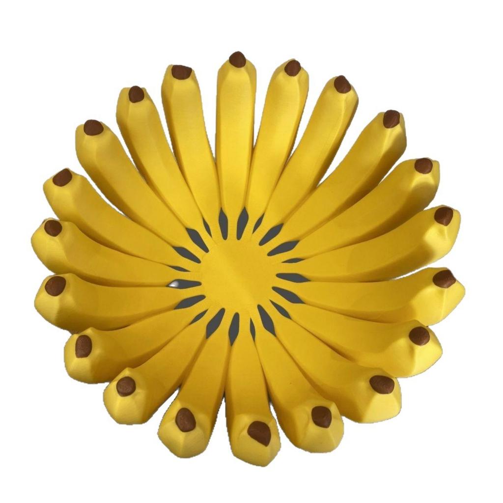 Banana Shaped Storage Tray Fruit Bowl Unique Design Decorative Organizer for Kitchen Table Living Room or Office Use