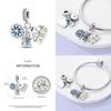 Three Piece Set Charm Beads Fits Charms Bracelet for Women 925 Silver Pendant Bead DIY Jewelry Gift